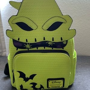 Disney Loungefly Mini Backpack Glows in the Dark! Oogie Boogie NBC like New!